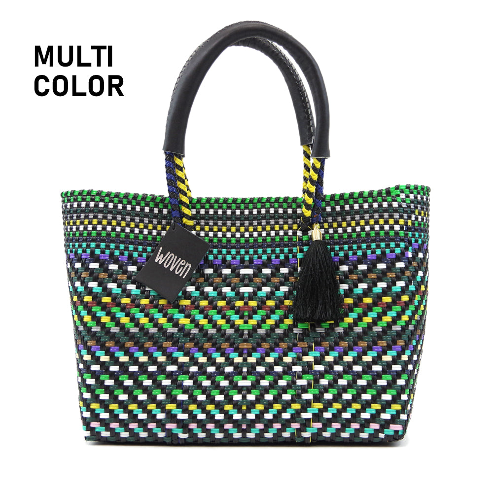 WOVEN ウーヴン】メキシコ製 バスケットバッグ メルカドバッグ かご