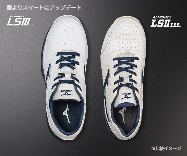 26SS新作] ミズノ 安全靴 オールマイティLS3 11L（紐タイプ）ホワイト