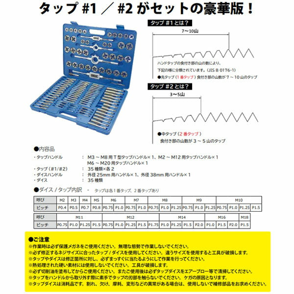 ハスコー タップダイスセット(修正用) HTD-1300 (4582605860983) HASCO