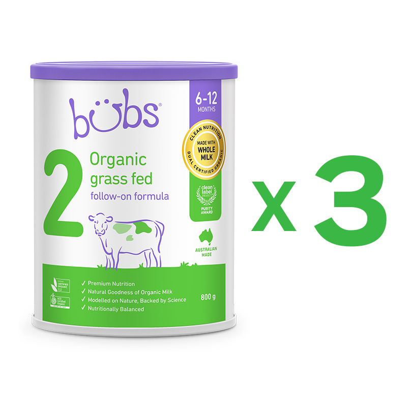 Bubs (バブズ) オーガニック グラスフェッド 粉ミルク ステップ2 (6