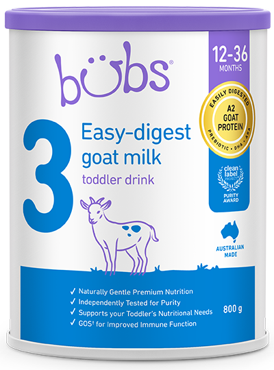 Bubs（バブズ）ヤギ・ゴートミルク ステップ3（1歳～3歳）大缶 800g