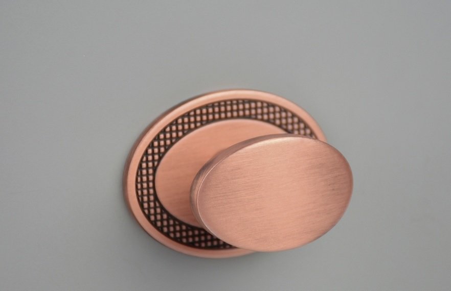 Puxador Beetle com Base Granada Vecchio Cobre ZP5402.648 - Zen 1