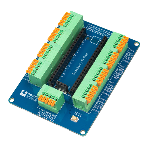 Raspberry Pi Pico用ターミナルブロック基板 【スイッチサイエンス取寄