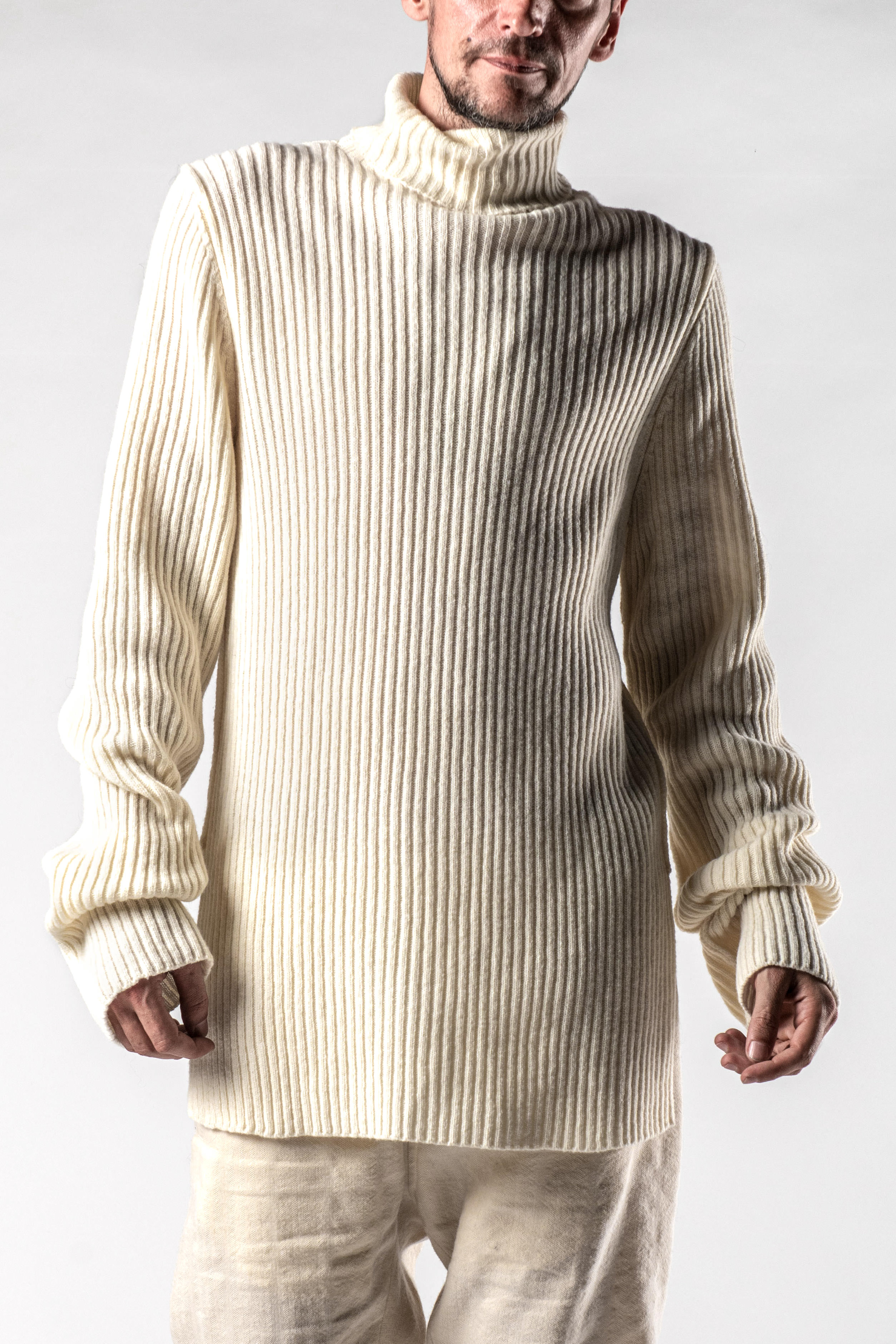 Ann Demeulemeester Elongated Knitted Turtleneck | Elixirgallery