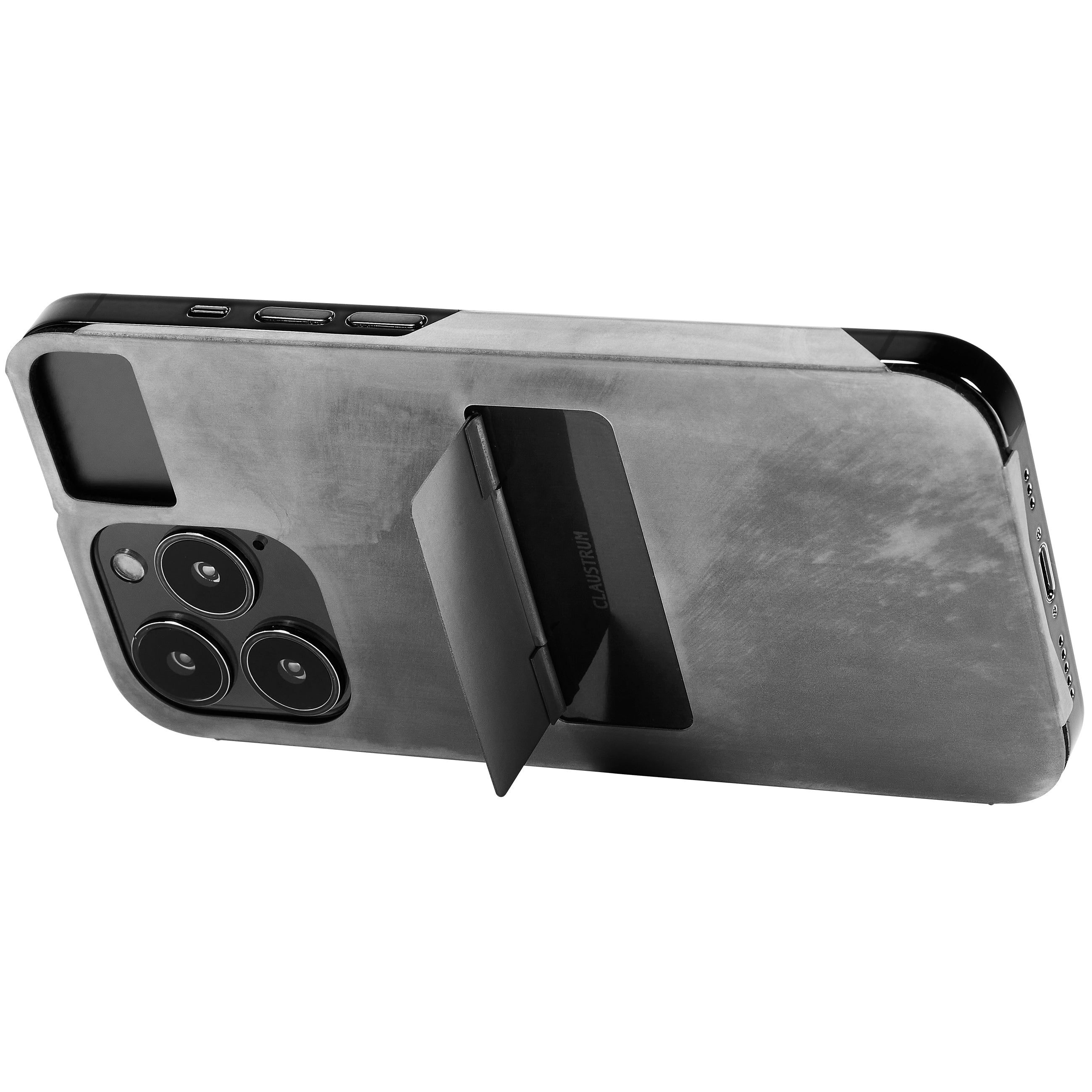 iPhone 14 - 16 PRO MAX , PLUS CASE ( CONCRETE MATTE ) GREY