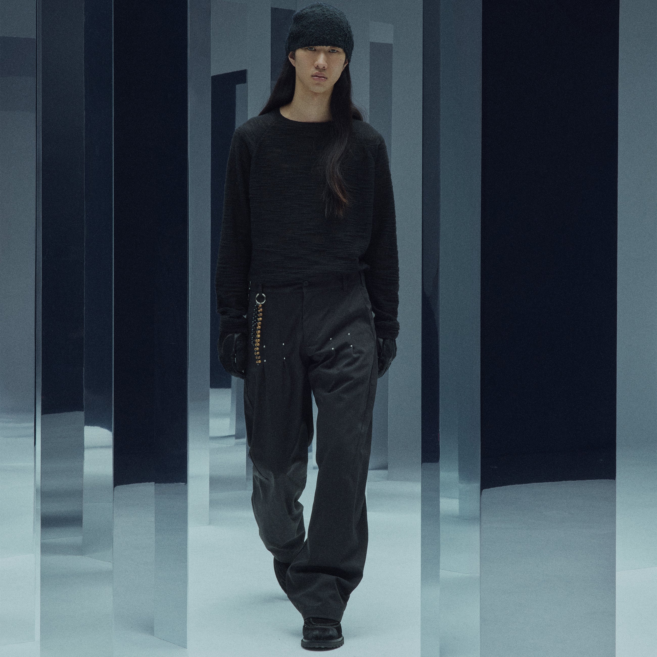 VALIO KNITTED LONGSLEEVE SHUNGITE BLACK - _J.L - A.L_(ジェイラル