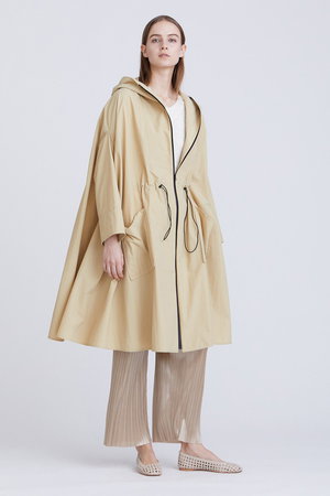 ハウスオブロータスカシミヤ混ビーバーポンチョコートサイズM 日本製