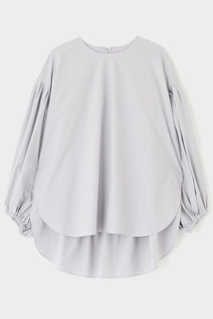 LE PHIL(ル フィル)｜SOLOTEXギャザーブラウス/グレー の通販