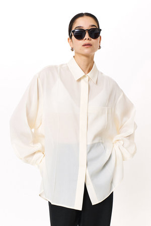 STUNNING LURE(スタニングルアー)｜rストライプシャツ/オフホワイト