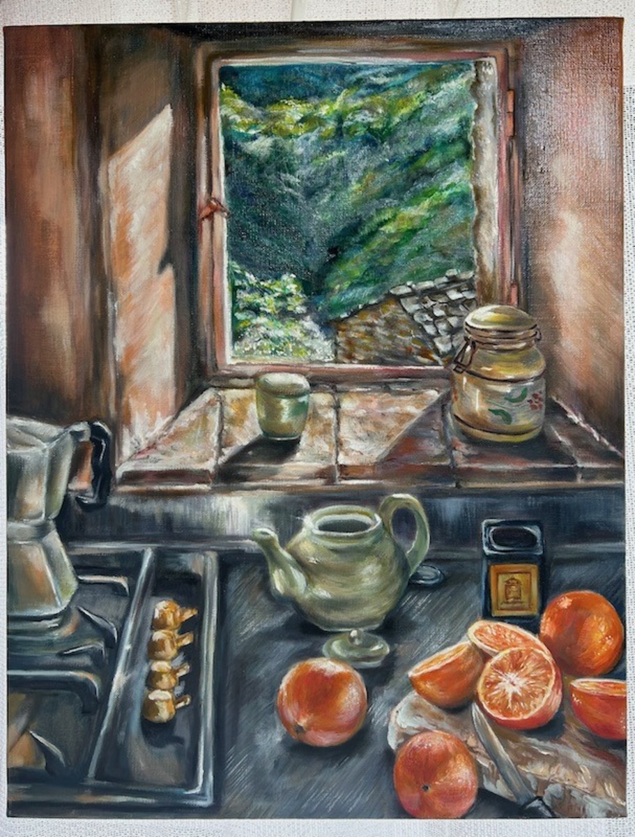 キッチンからの風景」 by Rie｜Artmeter｜暮らしを彩るアートが