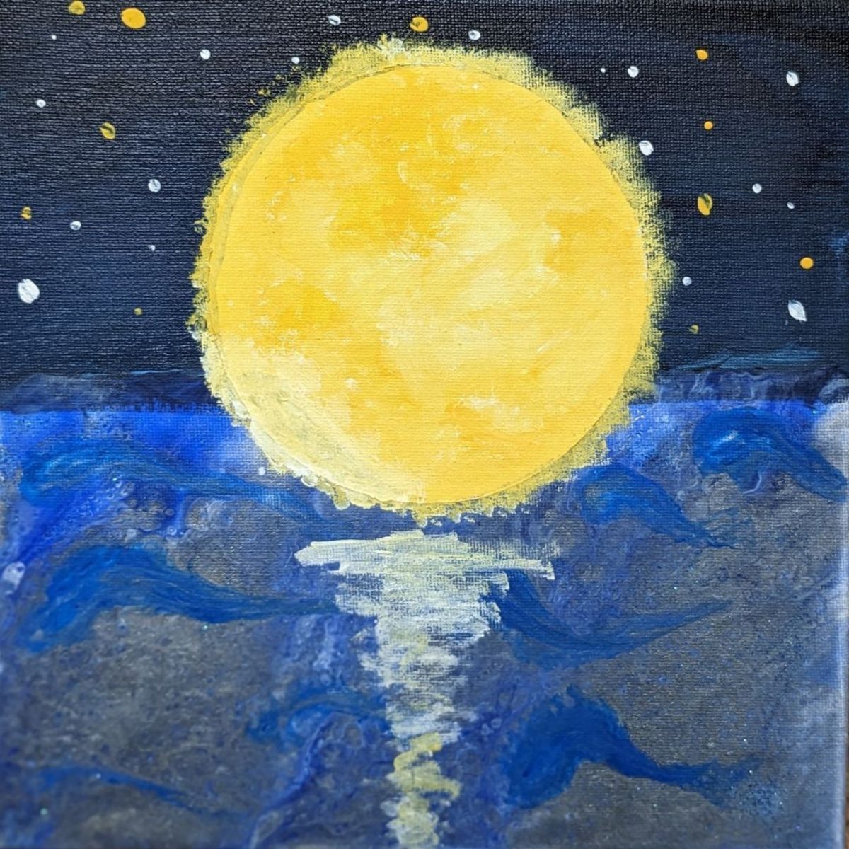 おぼろげな夜に浮かぶ」 by 夜のアトリエ｜Artmeter｜暮らしを彩る