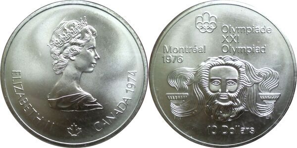 10 Dollars - Elizabeth II (Head of Zeus) - Canada – Numista