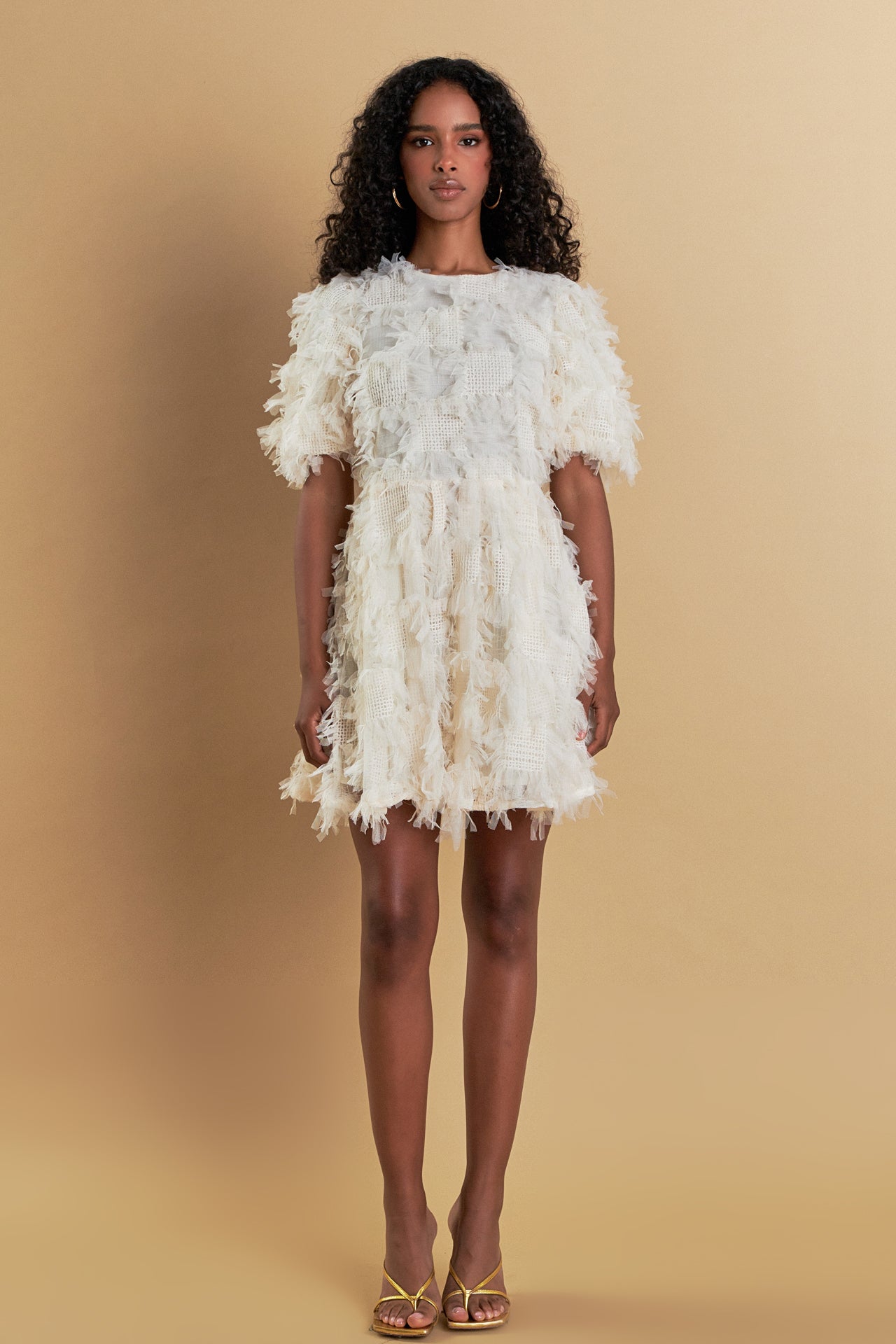 Tulle Ruffled Mini Dress – Endless Rose