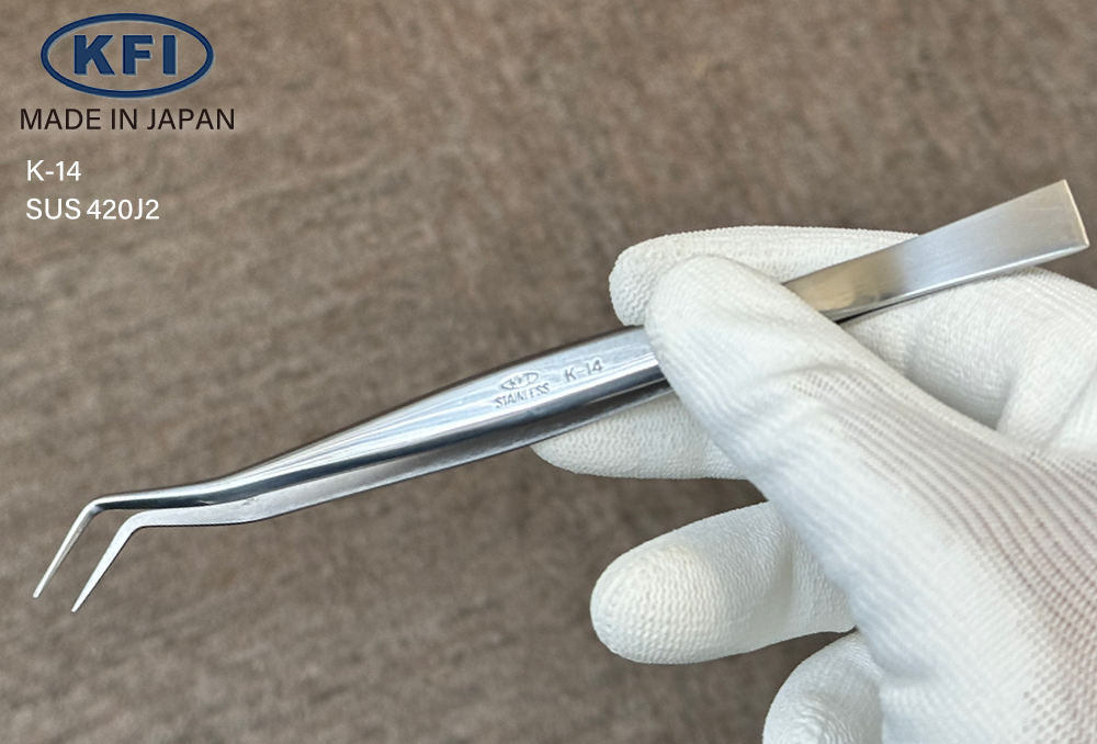 k-14SUS-420J2ピンセット品番140002 全長160mm | コクゴeネット