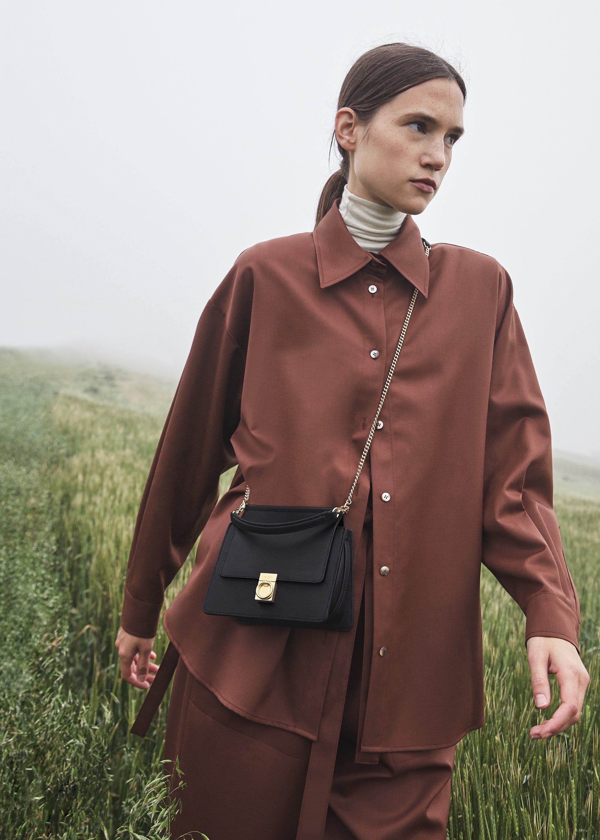 Polène | Bag - Numéro Sept Mini - Textured Black