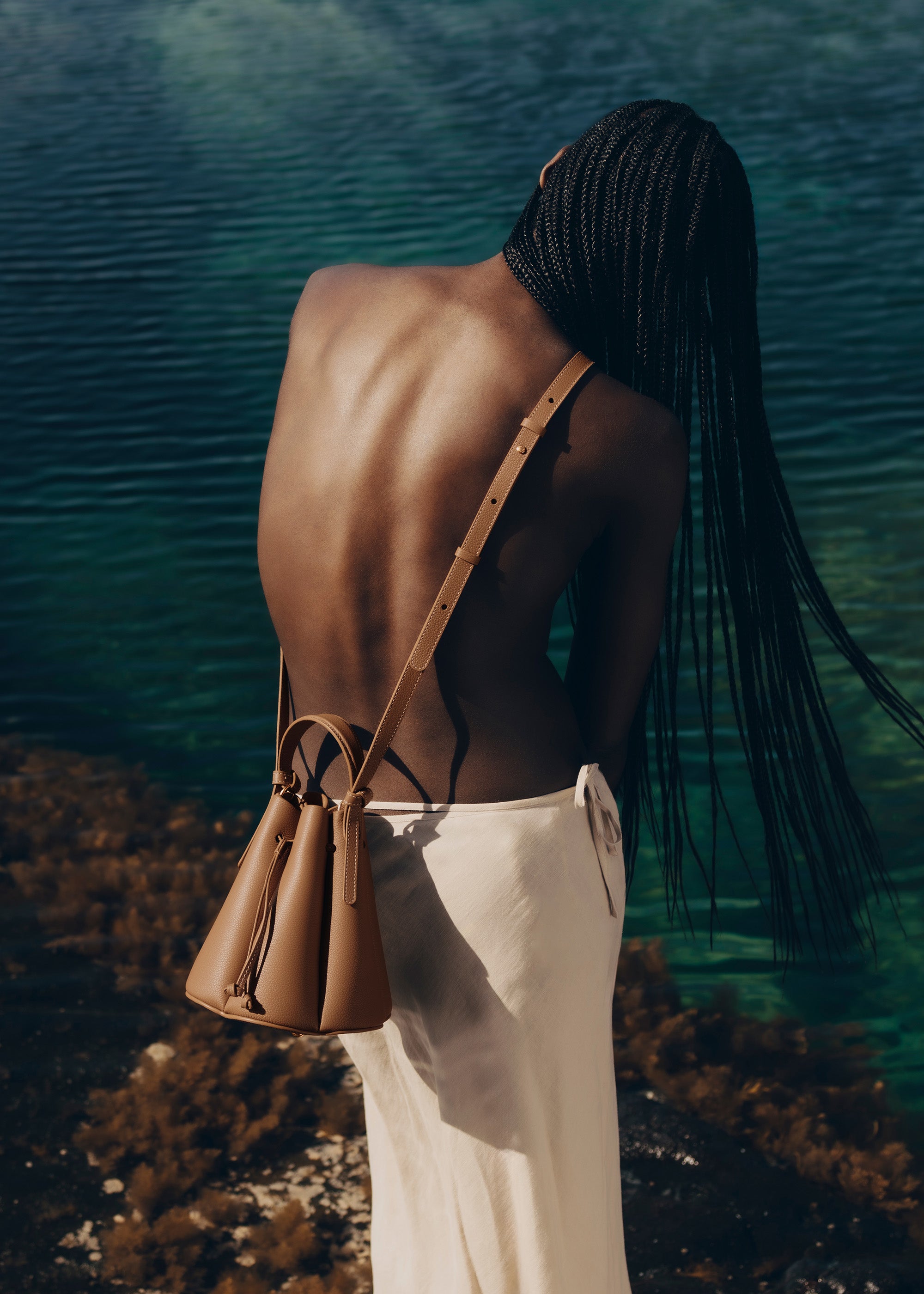 Polène | Bag - Numéro Huit Mini - Textured Camel