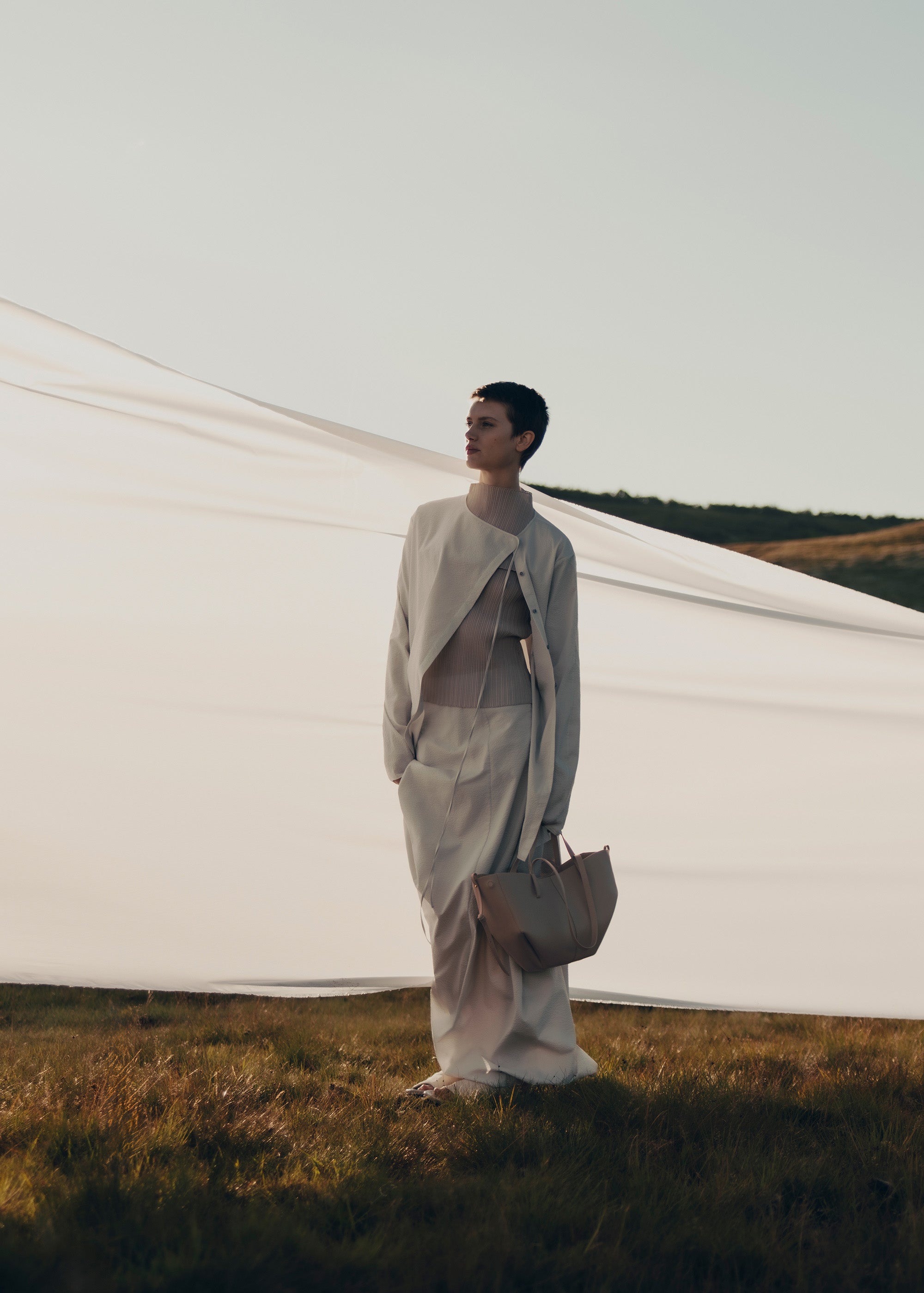 Polène | Bag - Cyme Mini - Textured Taupe