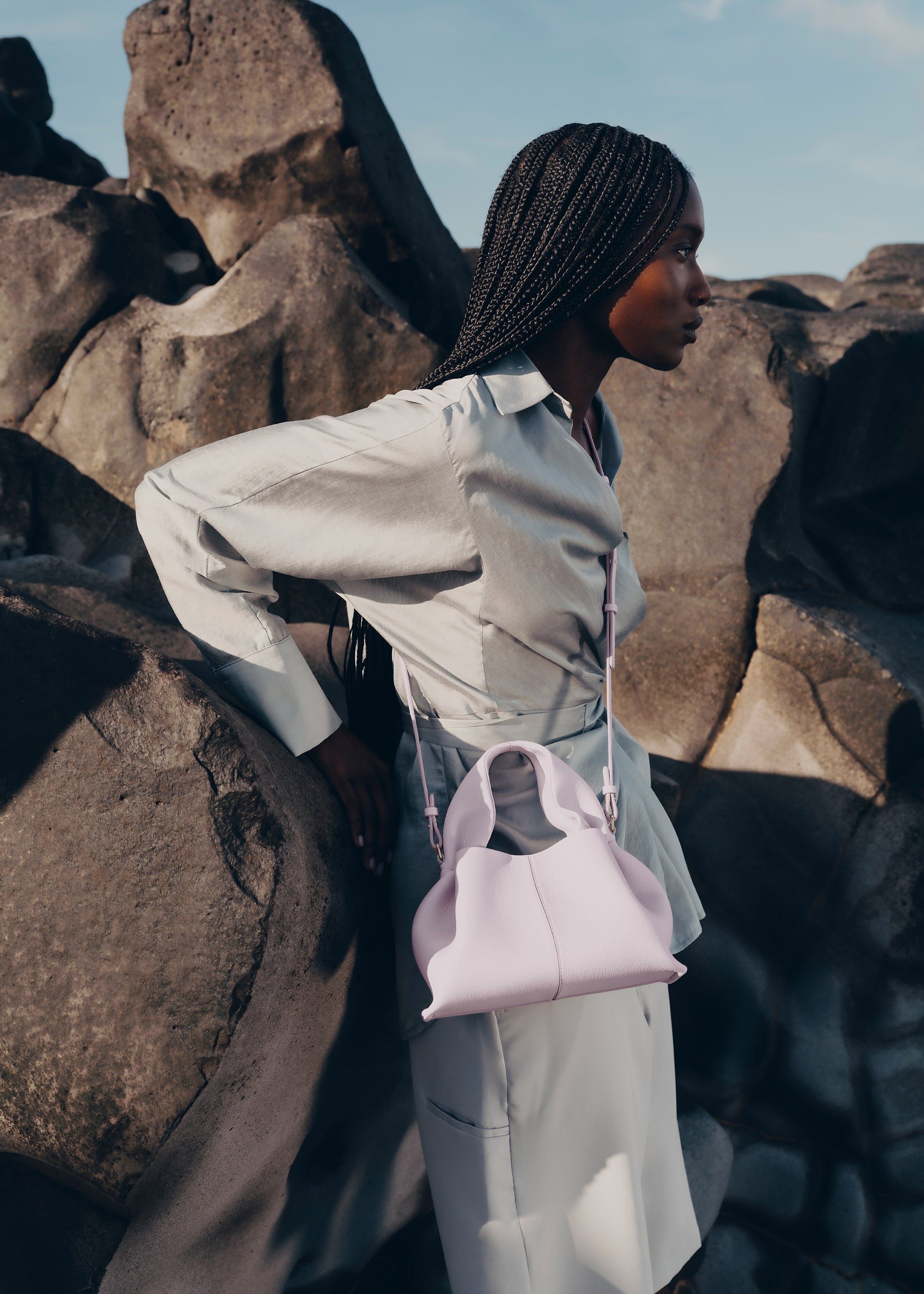 Polène | Bag - Numéro Neuf Mini - Textured Wisteria