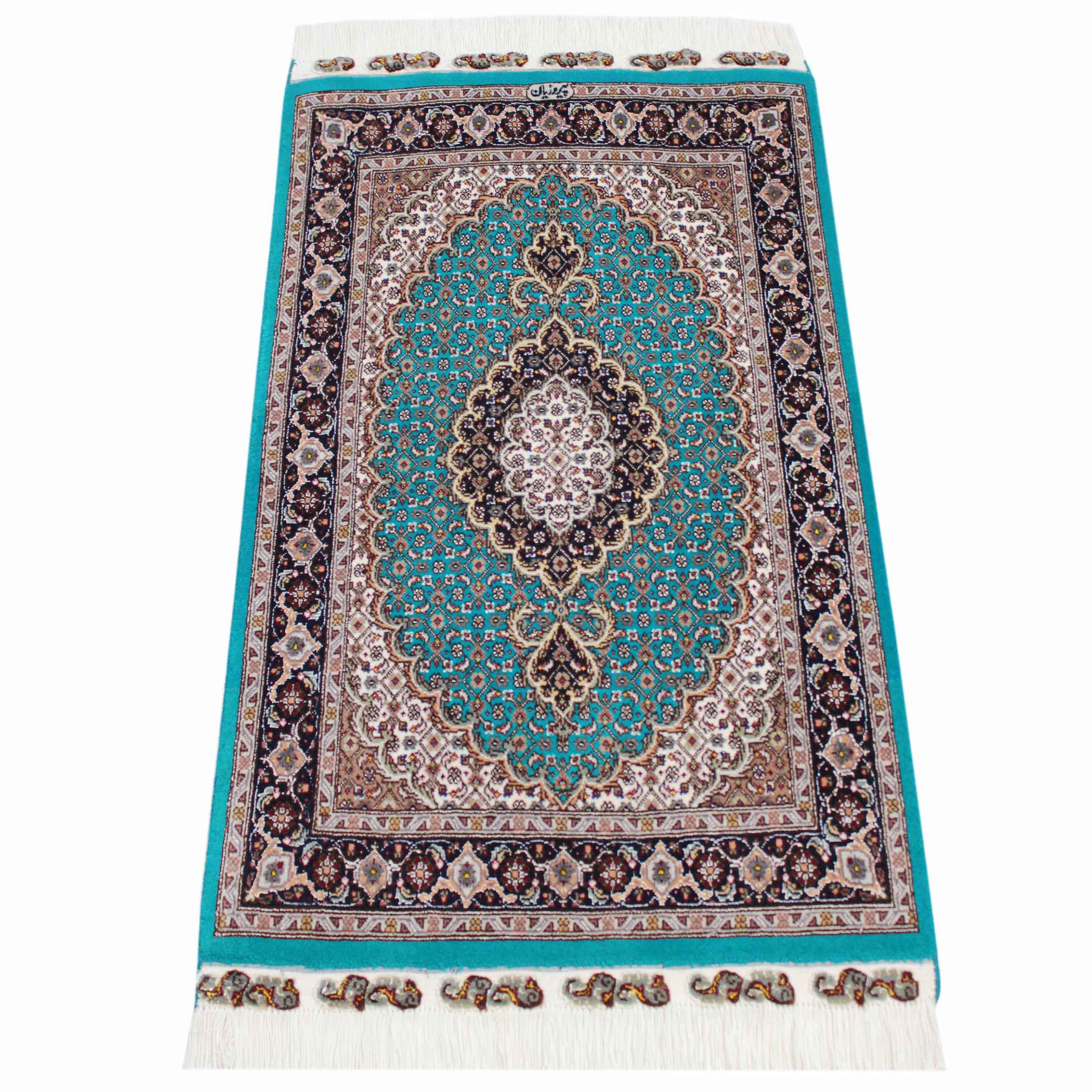 WTAS-52 タブリーズ産 ピロジヤン工房 ペルシャ絨毯 98×60cm｜ペルシャ