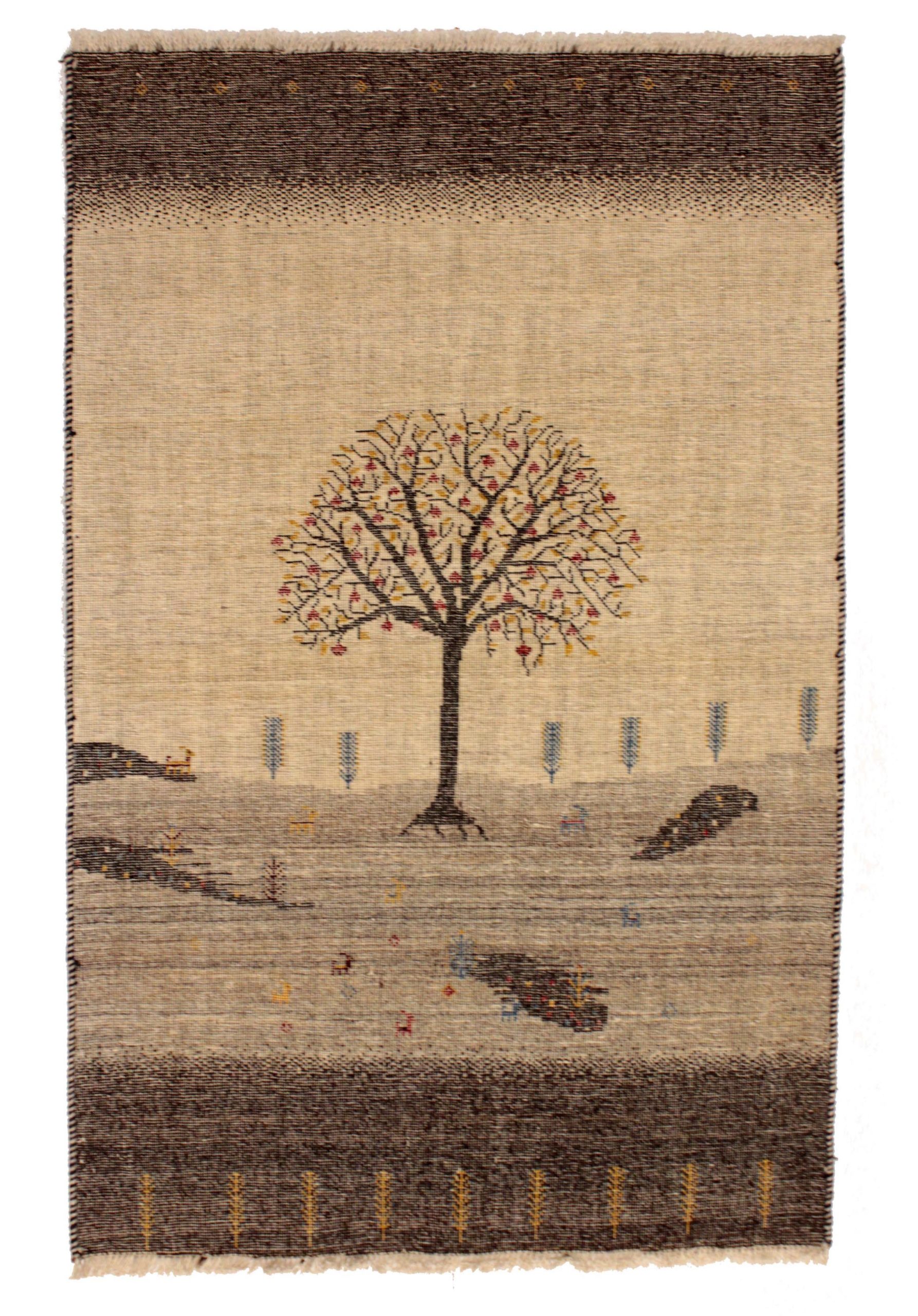 B-191035 ギャッベ 128×83㎝｜ギャッベ｜ペルシャ絨毯のイスファハン