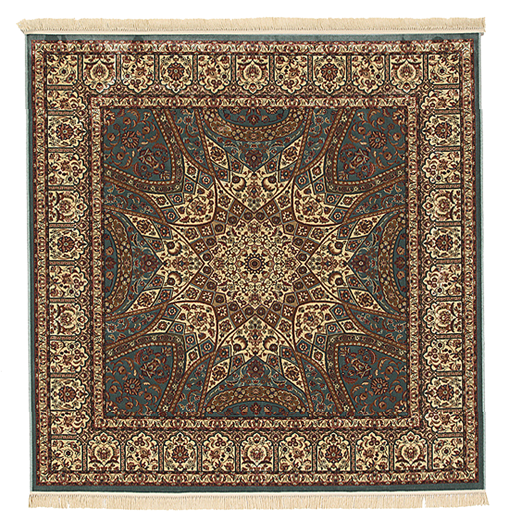 B548-1 イスファハンカーペットオリジナル ベルギー製機械織絨毯 200