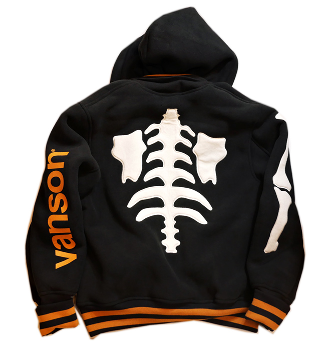 VANSON(バンソン）ボンディング スタジャン NVSZ-2219 ブラック