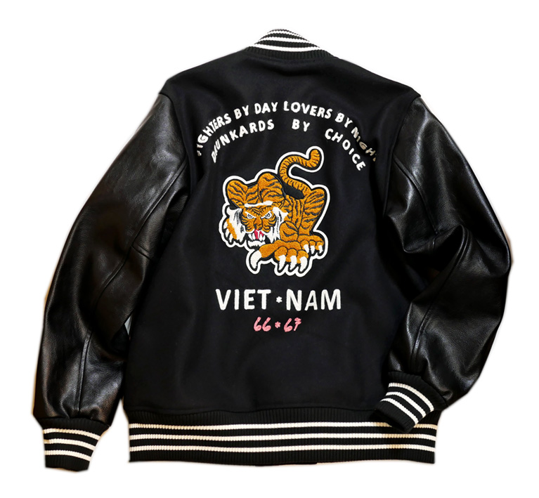 HOUSTON (ヒューストン） メルトン / PUレザースタジャン [ VEITNAM