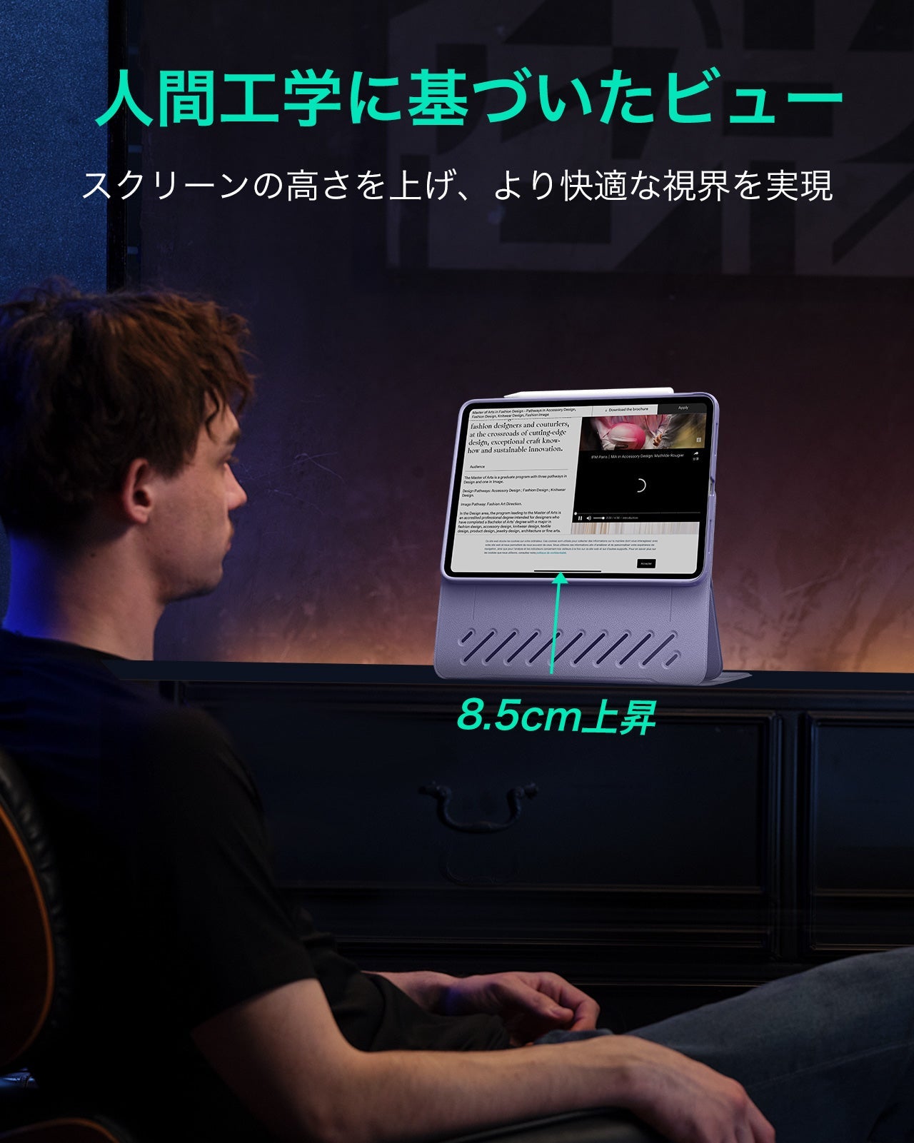 マグネット式軽量iPad 11ケース & カバー（A16,2025）スタンド付き