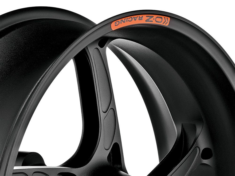 OZ Racing PIEGA R Aluminum 5 Spoke Wheel Set - Matte Black