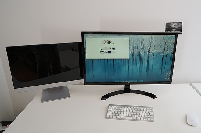 4Kディスプレイ LG 27UD58-Bが到着し、セッティングしました