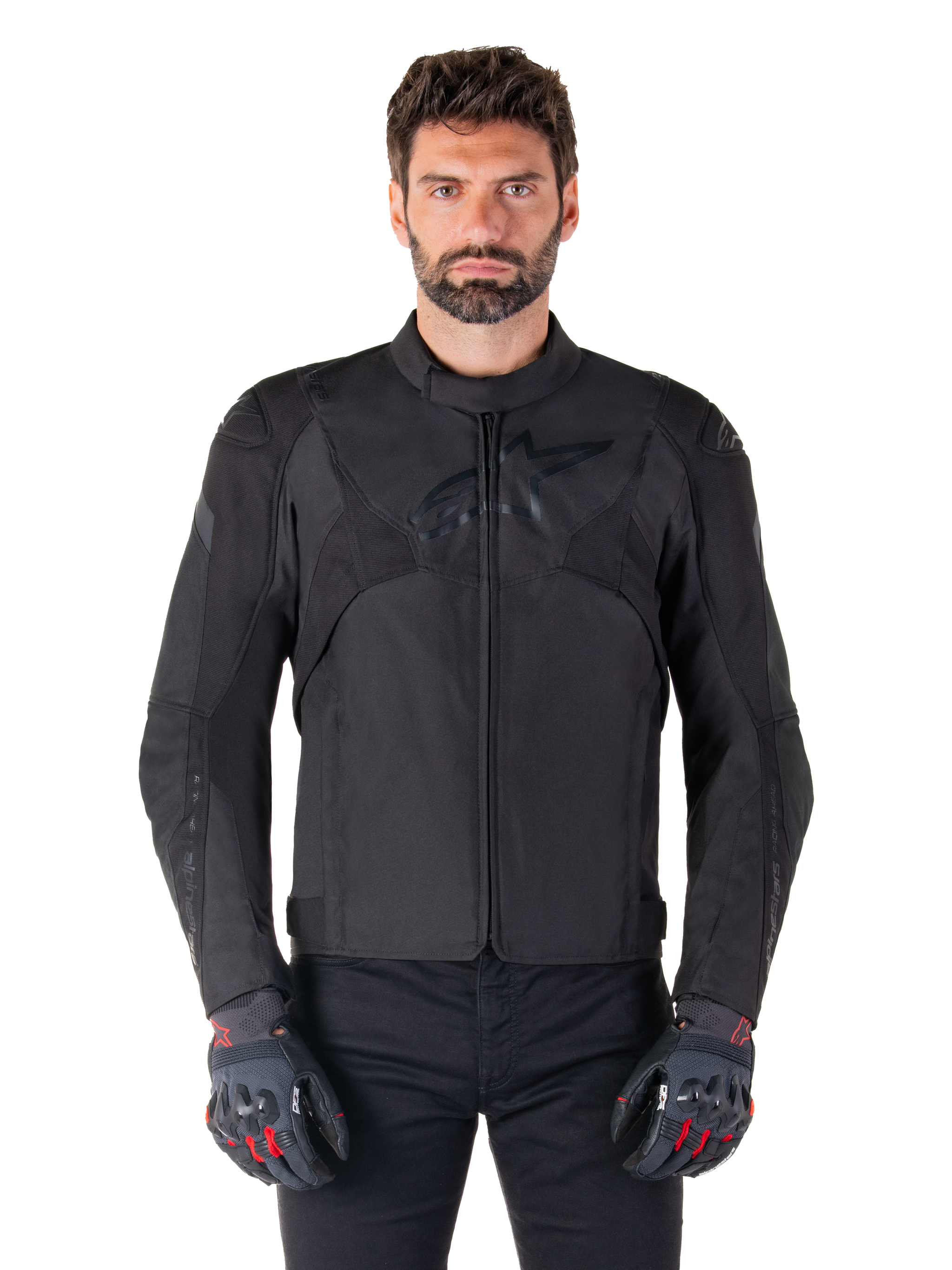 T-Jaws V4 Waterproof - Black Motorcycle Jacket | Alpinestars®