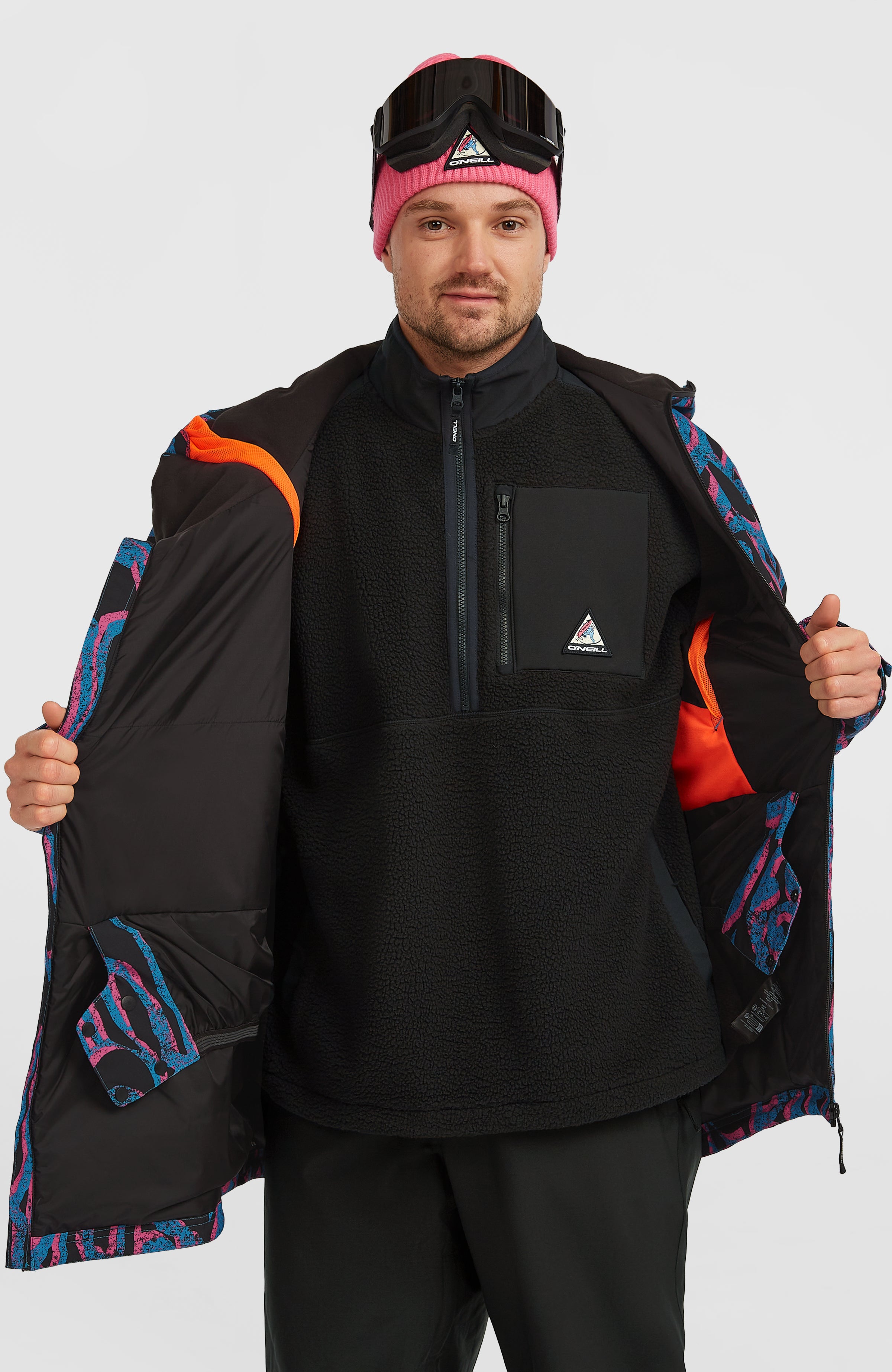 FWC'Play Asymmetric Snow Jacket | Pink Legacy – O'Neill