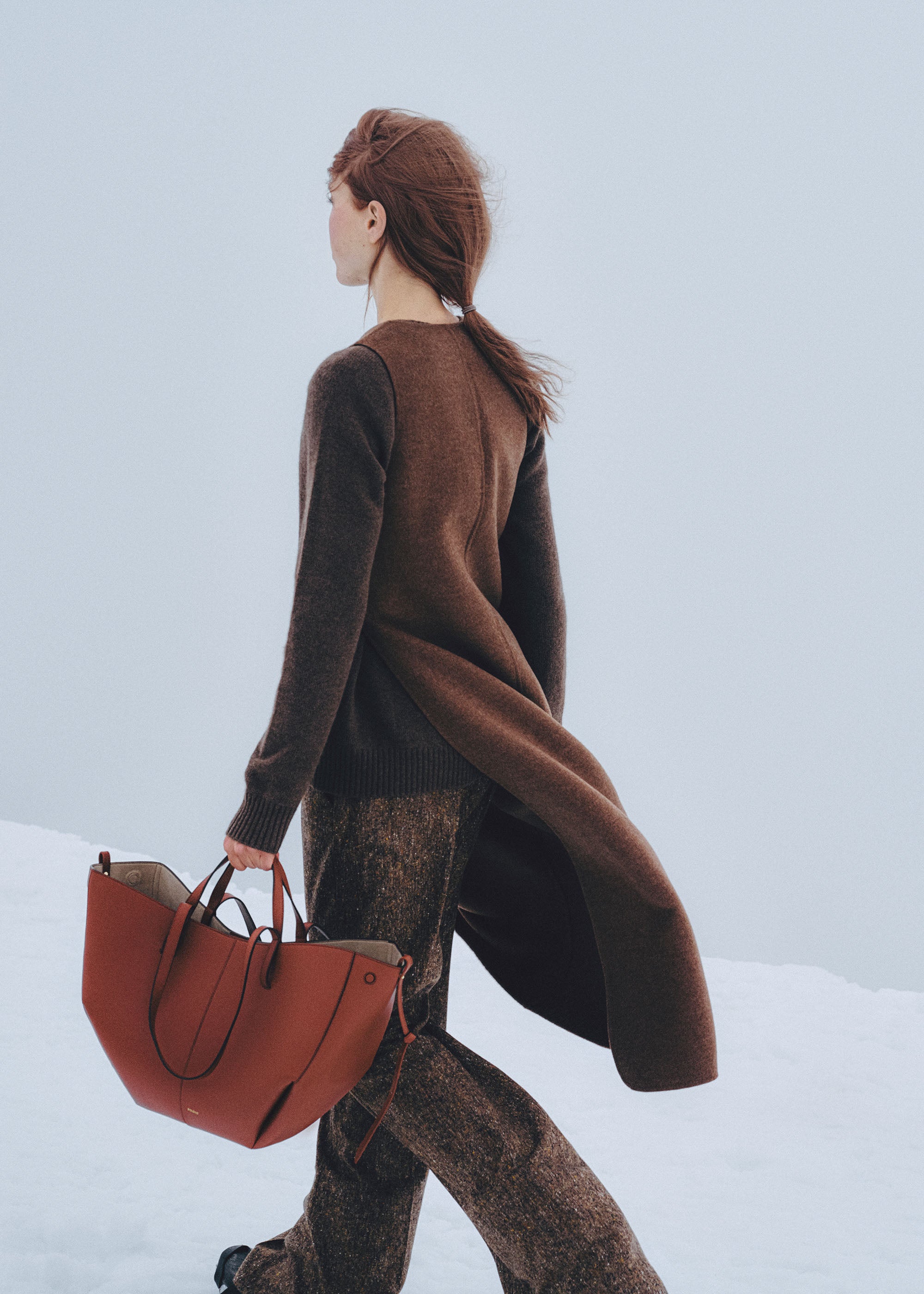 Polène | Bag - Cyme - Textured Red Clay – Polène EU