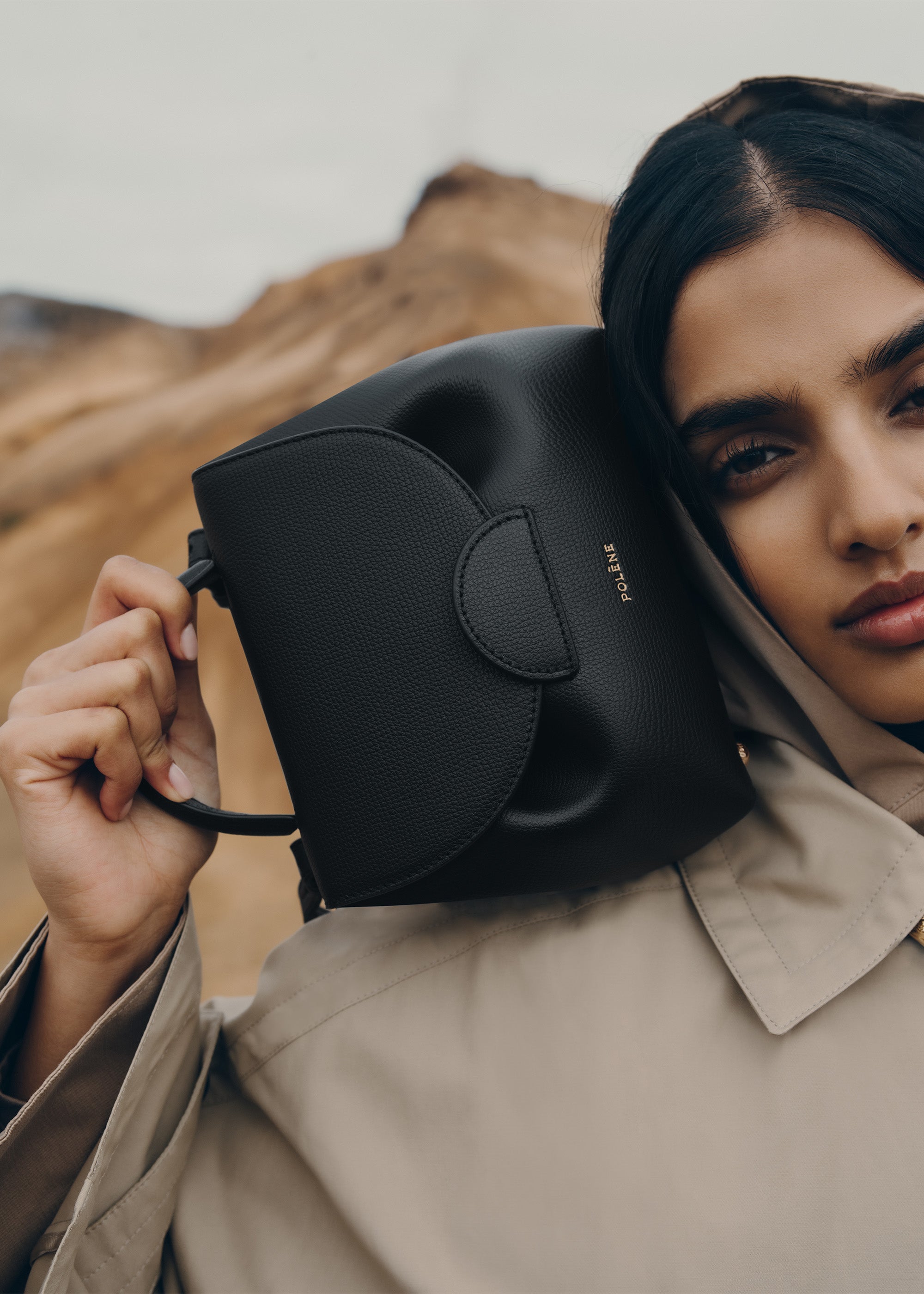 Polène | Bag - Numéro Un Nano - Textured Black – Polène EU