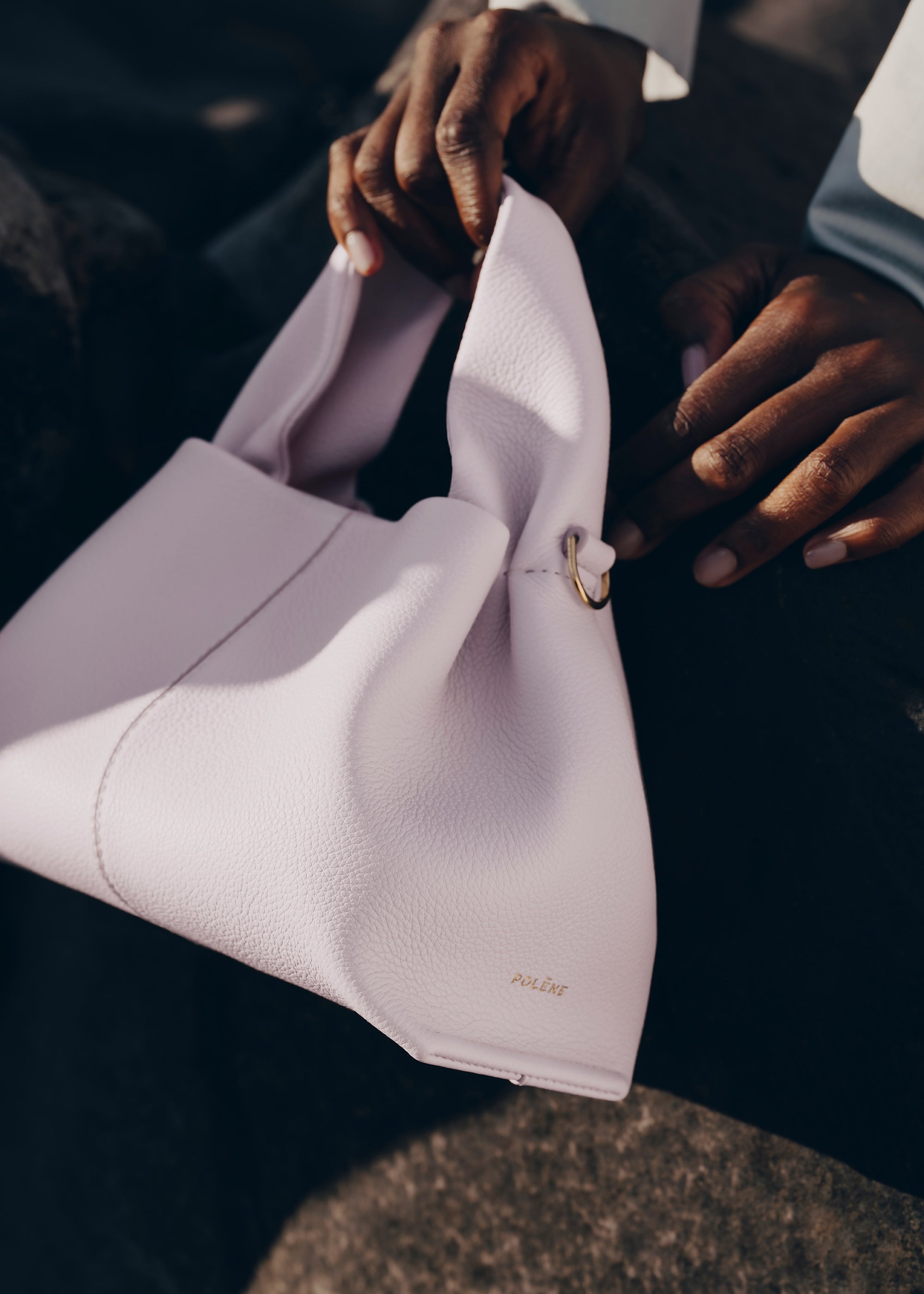 Polène | Bag - Numéro Neuf Mini - Textured Wisteria – Polène EU