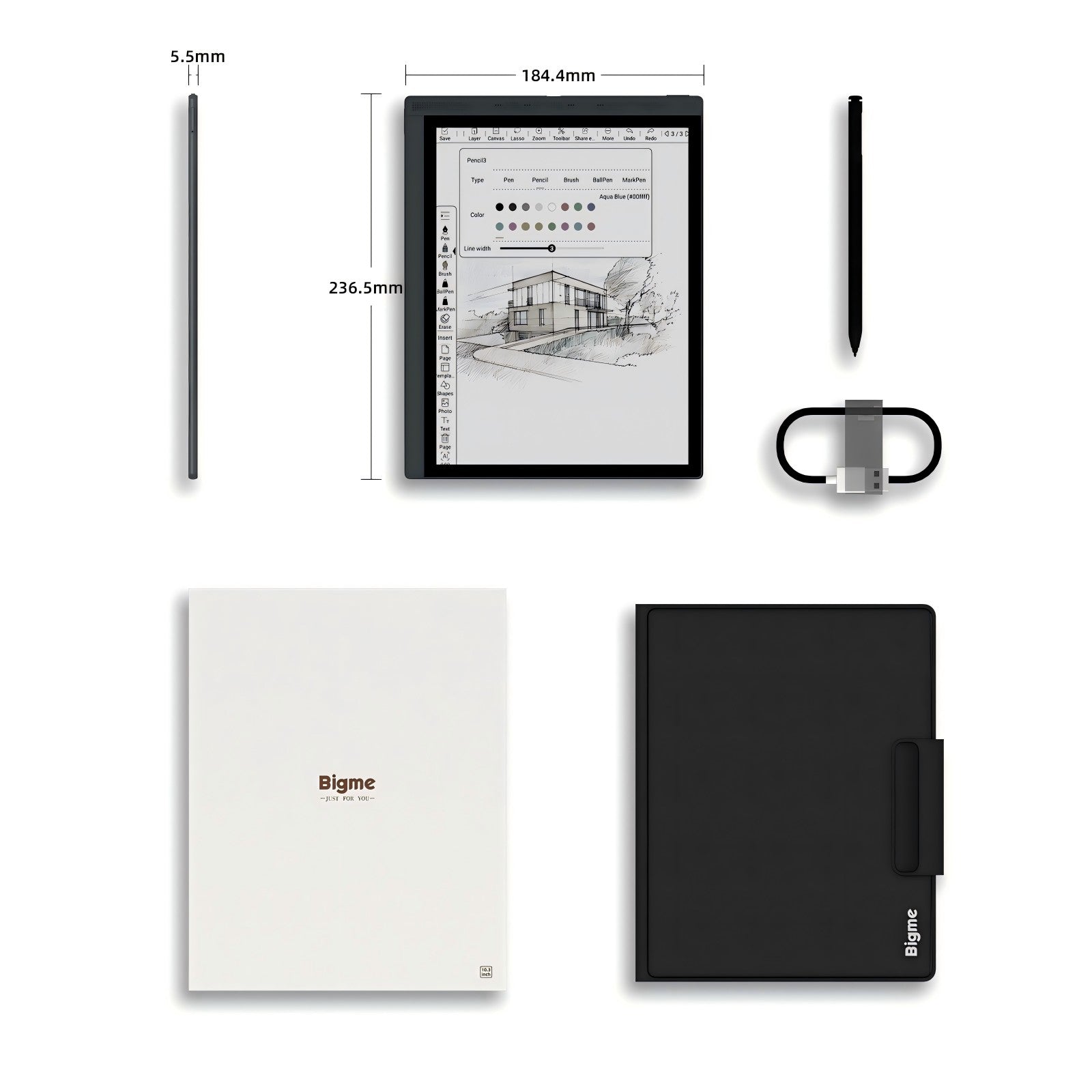 B1051 Series-- 10.3'' color E ink tablet PC with cutting-edge