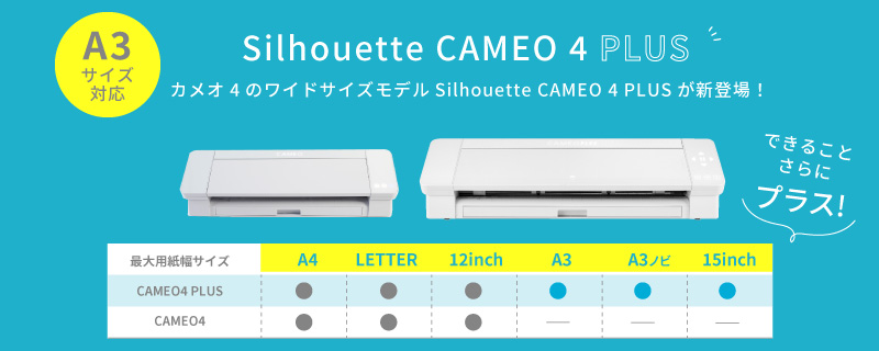 ニュースリリース】Silhouette CAMEO4 PLUS (シルエットカメオ4 プラス