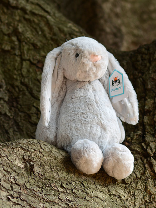 Mサイズ /31cm 】Bashful Bunny ☆ 星 耳 Shimmer Bunny シルバー 星耳