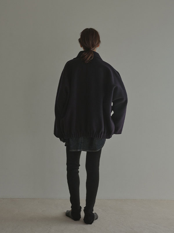 メルトンスタンドネックリバーブルゾン(S NAVY): アウター │ ETRE