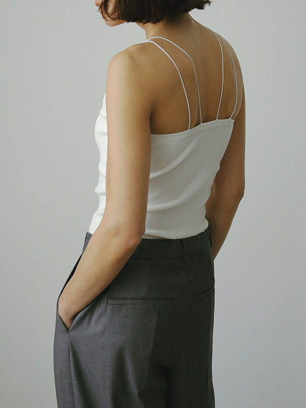 DEPENDRE Wストラップニットキャミ(F WHITE): トップス │ ETRE TOKYO