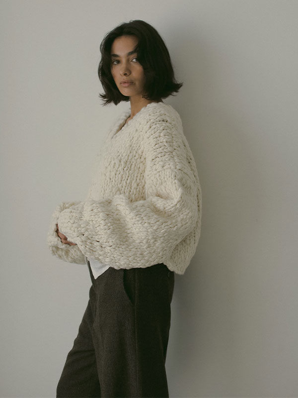 2wayハンドニットカーディガン(F OFF WHITE): トップス │ ETRE TOKYO