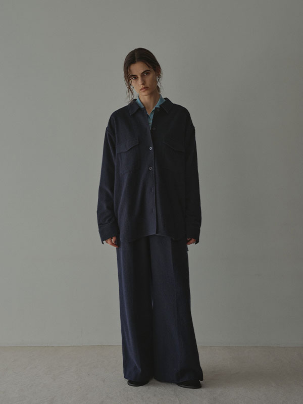 ウールツイルオーバーサイズシャツ(F BEIGE): トップス │ ETRE TOKYO