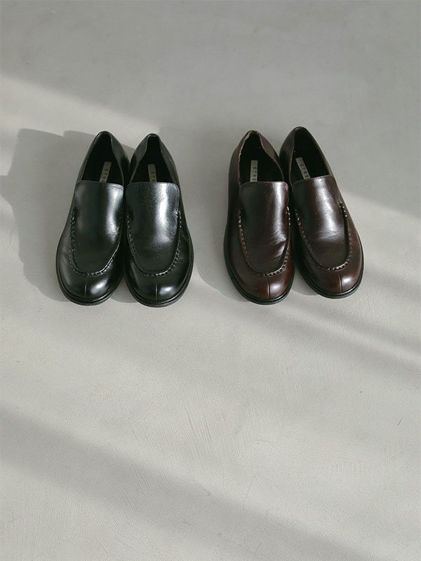 ETRE TOKYO 25SS インヒールレザーミュール 38 ブラック ETRE TOKYO