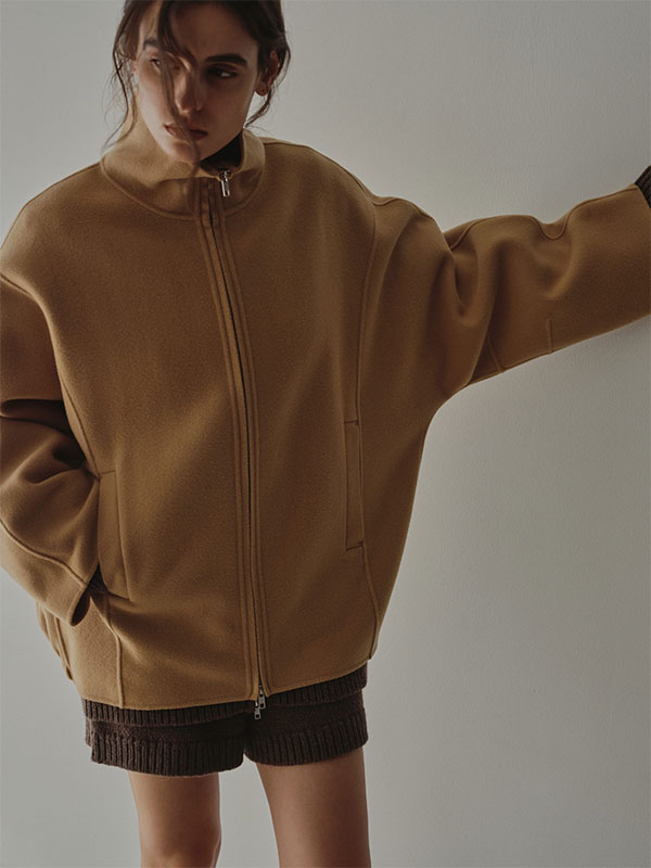 メルトンスタンドネックリバーブルゾン(S NAVY): アウター │ ETRE