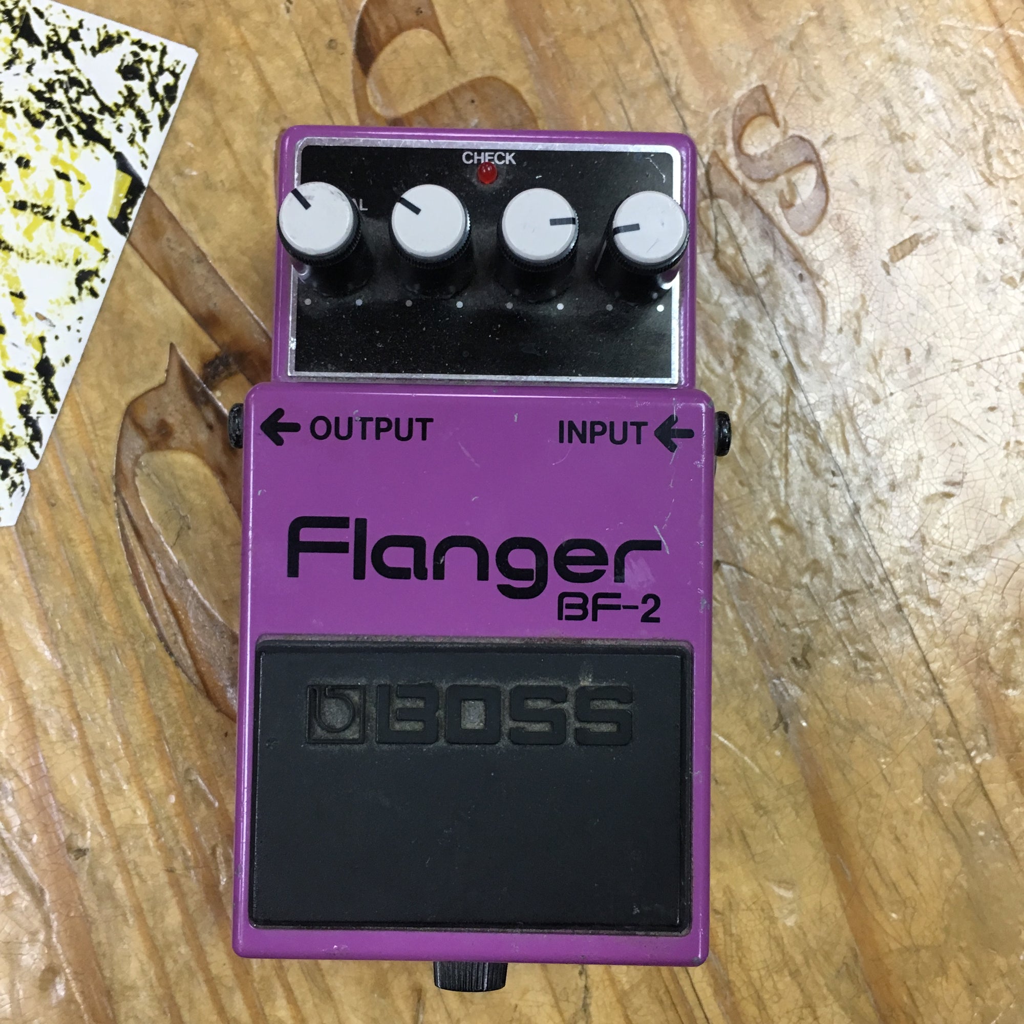 Boss BF-2 Flanger Pedal Pink Label - Evolution Music