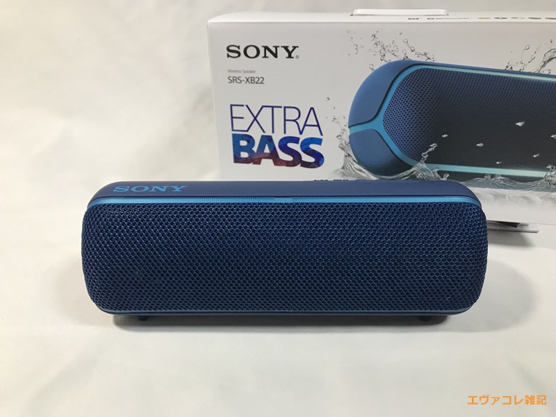 ソニーの最新ワイヤレスポータブルスピーカー 『SRS-XB22』を買った
