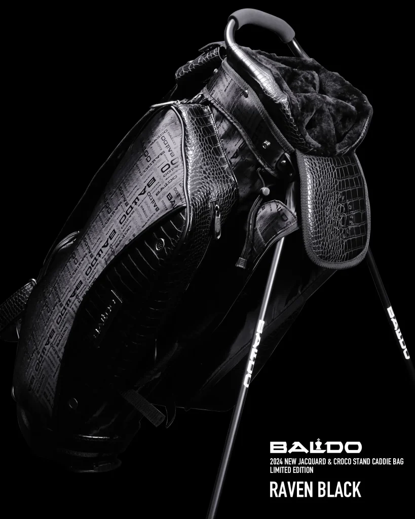 2024 NEW JACQUARD & CROCO STAND CADDIE BAG LIMITED EDTION | BALDO
