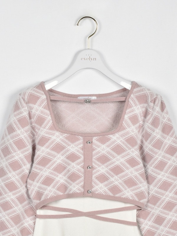 シャギーボレロフレアニットワンピース｜evelyn（エブリン）公式通販サイト