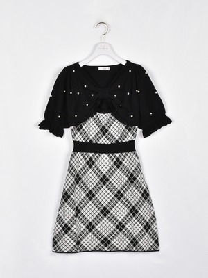 チェックリボンニットワンピース｜evelyn（エブリン）公式通販サイト