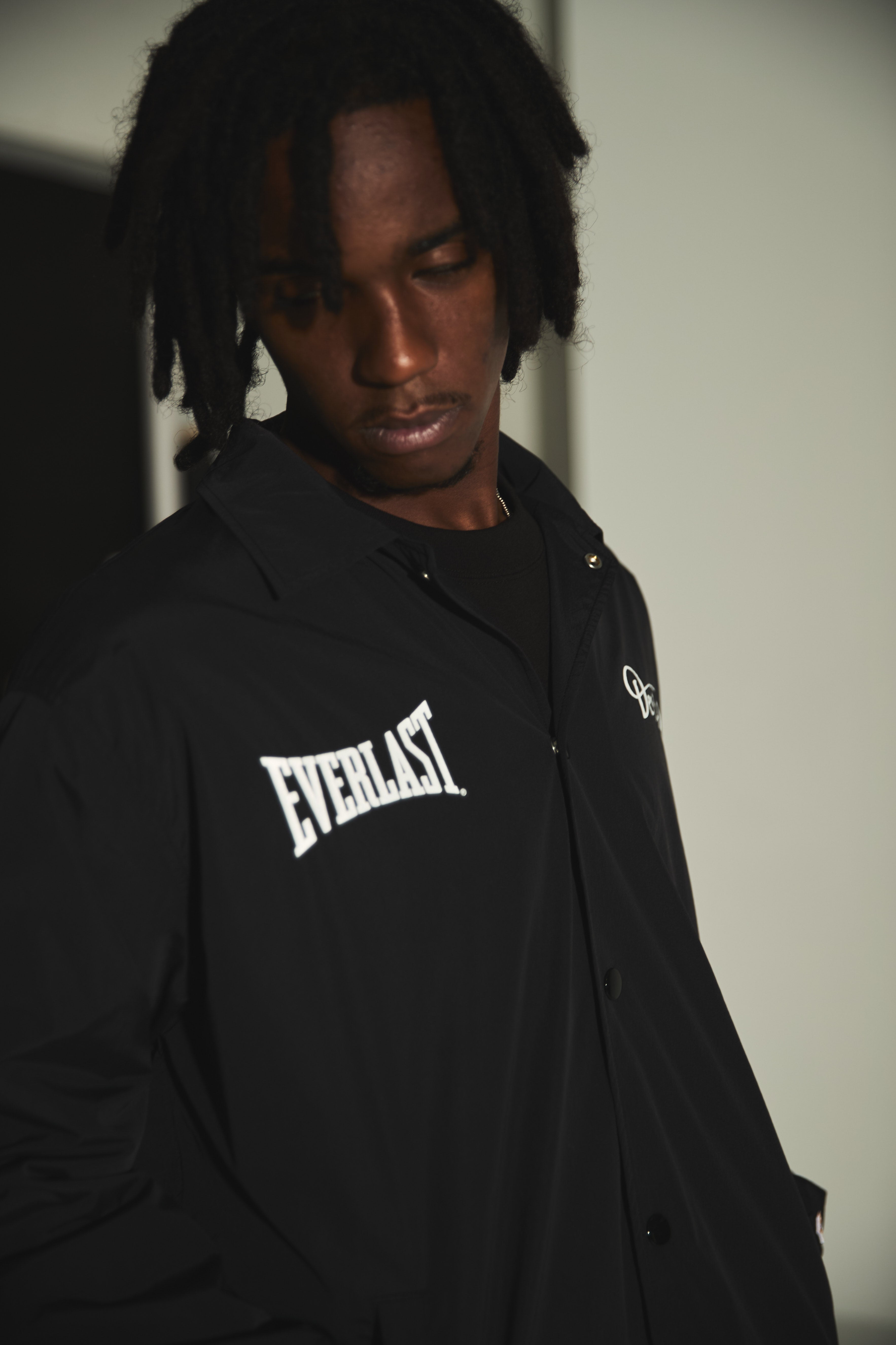 Everlast Devilock コーチジャケット ナイロンジャケット 黒 DEVILOCK